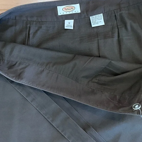 Talbots Dark Brown A-Line Skirt - Picture 2 of 4
